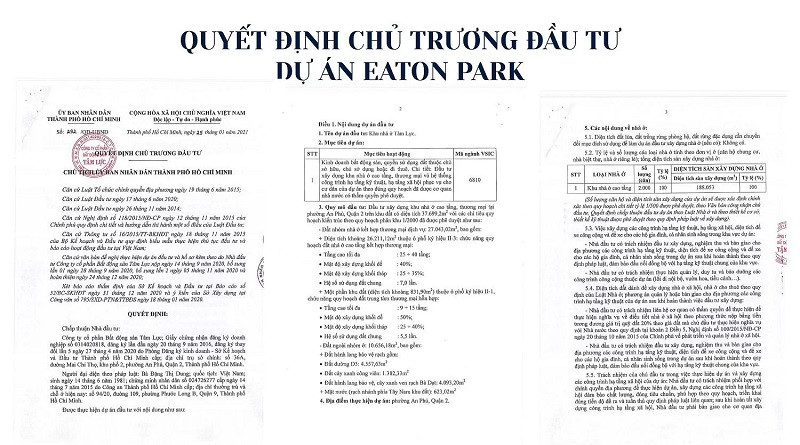 Review dự án Eaton Park: Có đáng để sở hữu hay không?